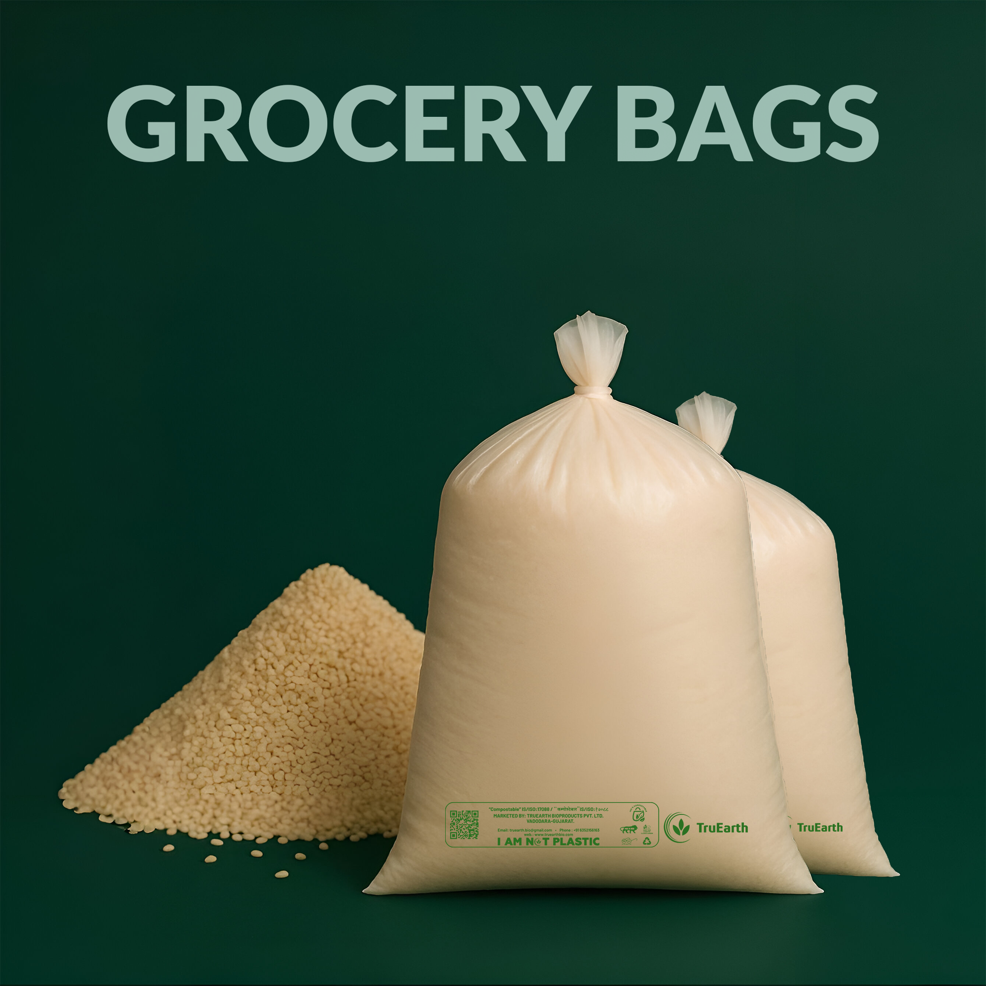 COMPOSTABLE GROCERY BAGS